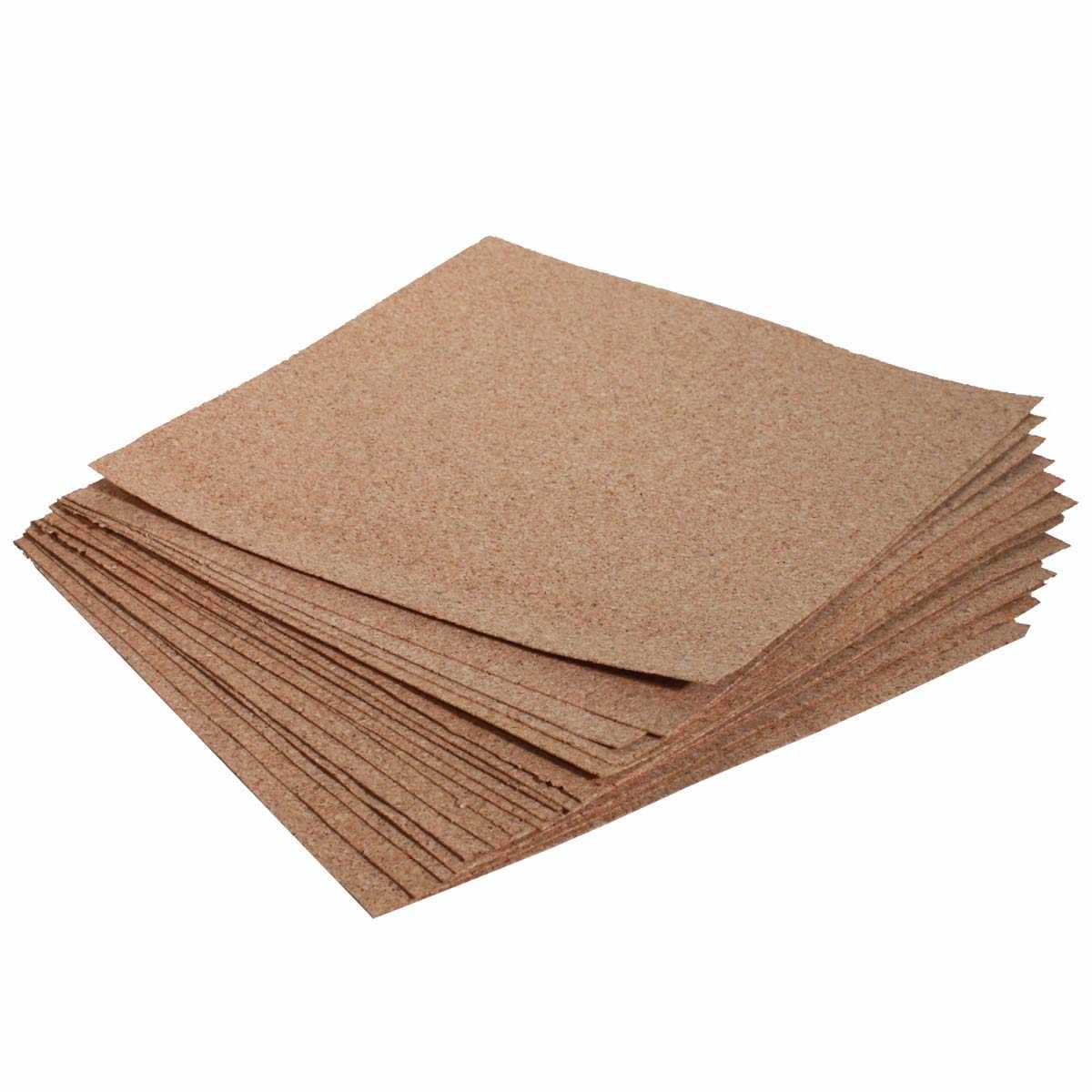 1/32 Thick Cork Natural 12 X 12 Sheets 16 Sheets/pack 1/32 Thick Cork Natural 12 X 12 Sheets 16 Sheets/pack