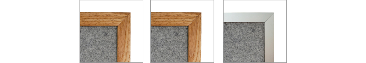 Bangor Cork Framed VELCRO® Compatible fabricBulletin Boards